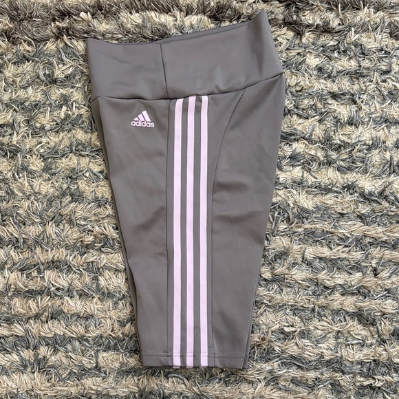 Adidas AEROREADY Shorts with Pink Stripes - Picture 4 of 5